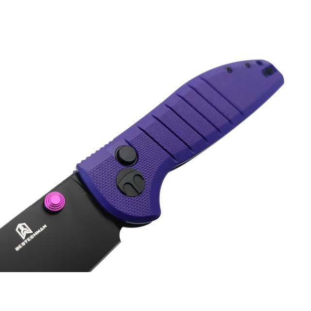 Bestechman складной нож Goodboy BMK04F сталь D2 черный PVD, рукоять G10 фиолетовый