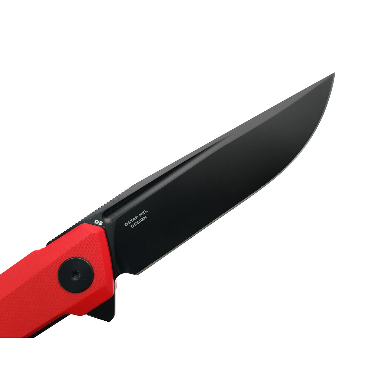 Bestechman складной нож Dundee BMK01L сталь D2 чёрный PVD, рукоять G10 красный