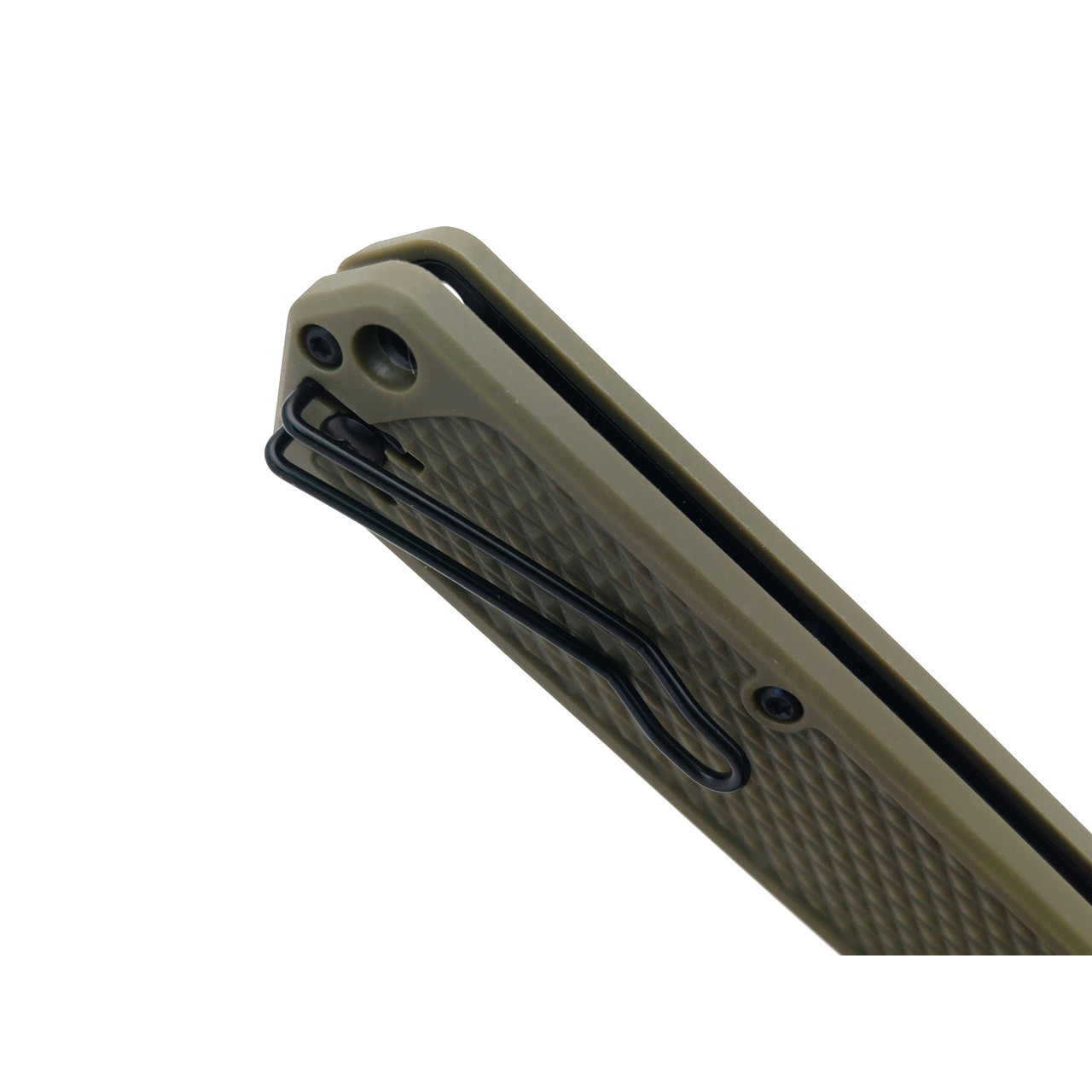Ontario складной нож Camp Plus EDC Linerlock 4320 сталь 420 чёрный, рукоять GRN олива