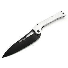 Ontario складной нож Camp Plus EDC Linerlock 4325WH сталь 420 чёрный, рукоять GRN белый