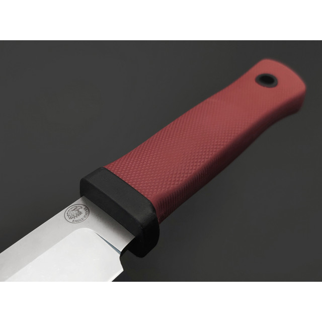 Eagle Knives нож TT сталь Aus-10 стоунвош, рукоять Эластрон красный