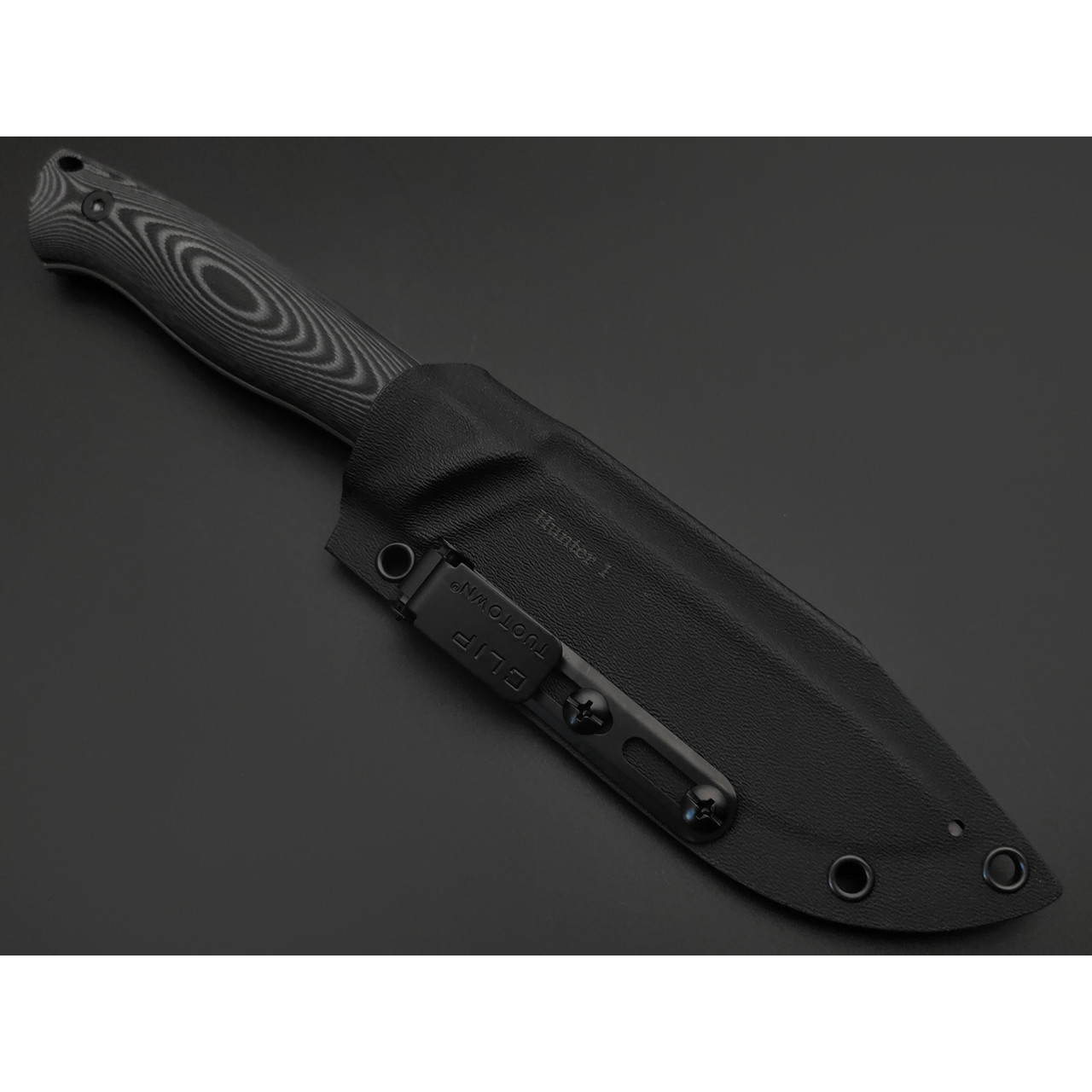 Eagle Knives нож Hunter 1 сталь Aus10Co стоунвош, рукоять G10 чёрный с серым