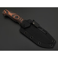 Eagle Knives нож Combat 1 сталь Aus10Co стоунвош, рукоять G10 чёрный с красным