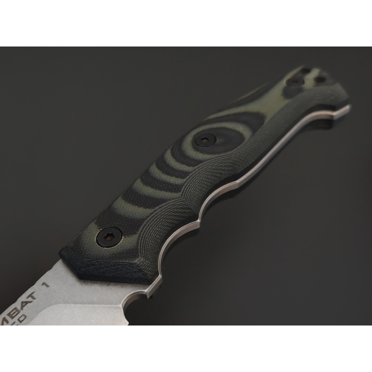 Eagle Knives нож Combat 1 сталь Aus10Co стоунвош, рукоять G10 чёрный с зелёным
