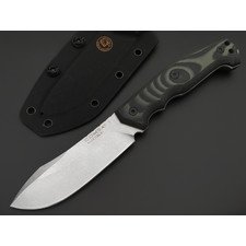 Eagle Knives нож Combat 1 сталь Aus10Co стоунвош, рукоять G10 чёрный с зелёным