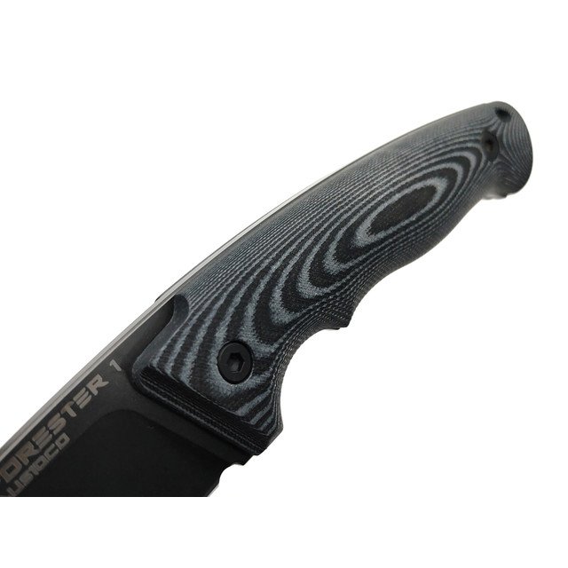 Eagle Knives нож Forester 1 сталь Aus10Co чёрная, рукоять G10 чёрный с серым