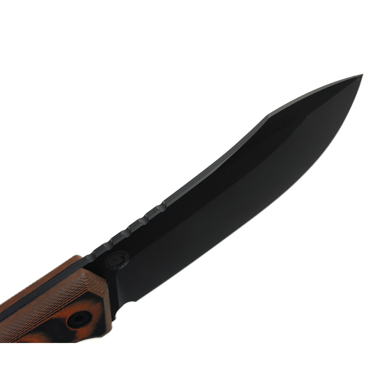 Eagle Knives нож Combat 1 сталь Aus10Co чёрная, рукоять G10 чёрный с оранжевым