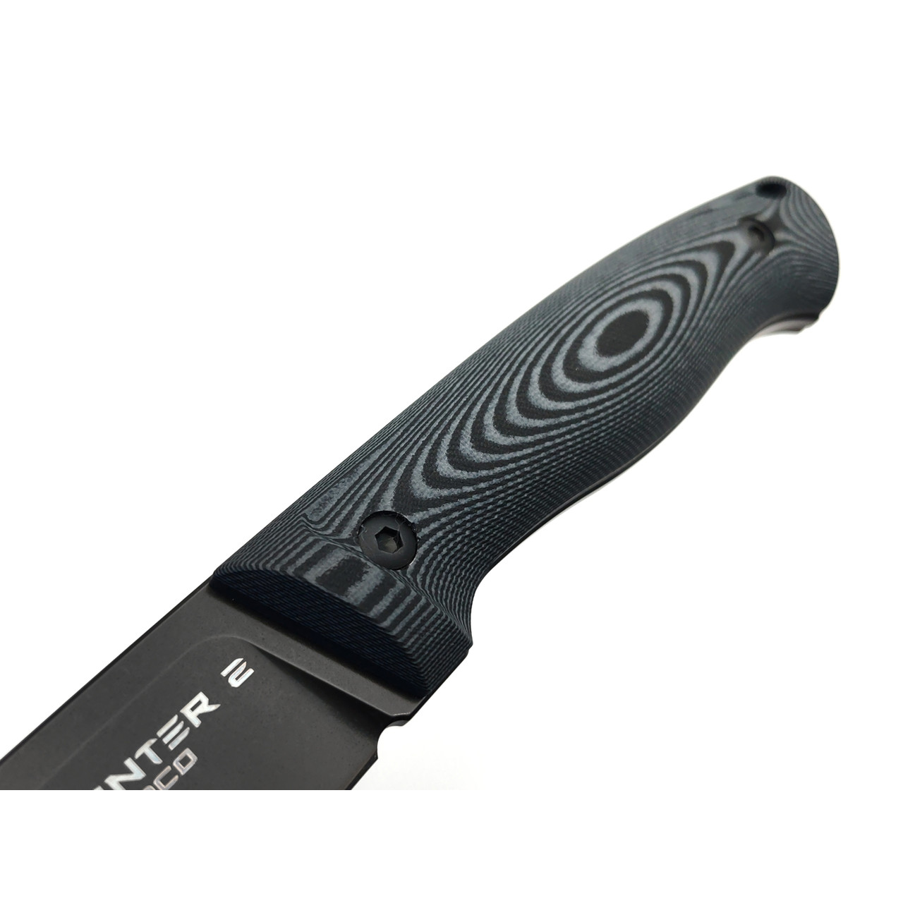 Eagle Knives нож Hunter 2 сталь Aus-10Co чёрная, рукоять G10 чёрный с серым