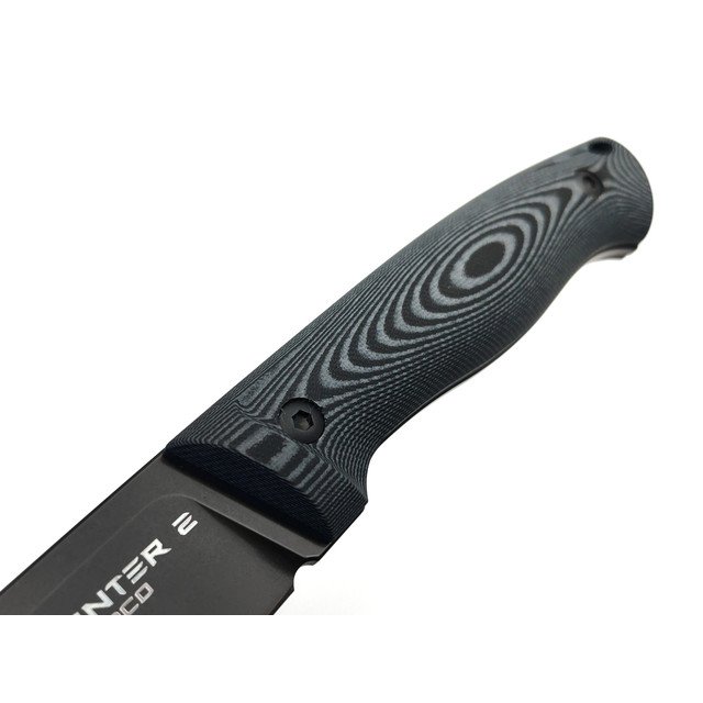 Eagle Knives нож Hunter 2 сталь Aus-10Co чёрная, рукоять G10 чёрный с серым