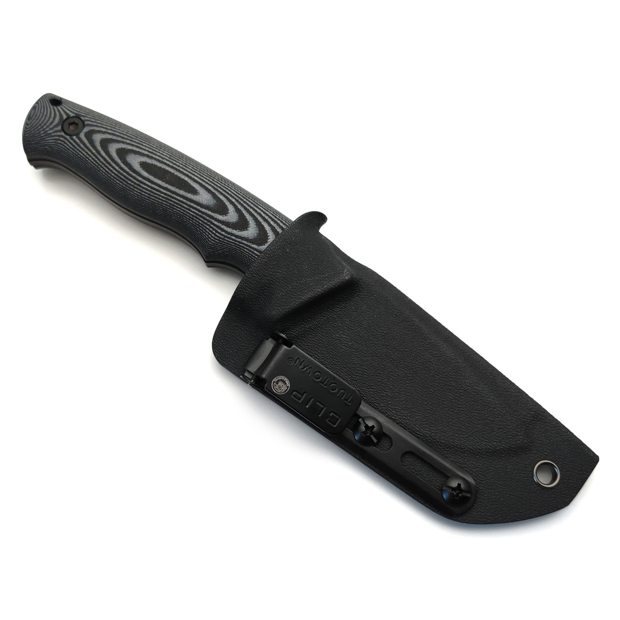 Eagle Knives нож Forester 2 сталь Aus-10Co чёрная, рукоять G10 чёрный с серым