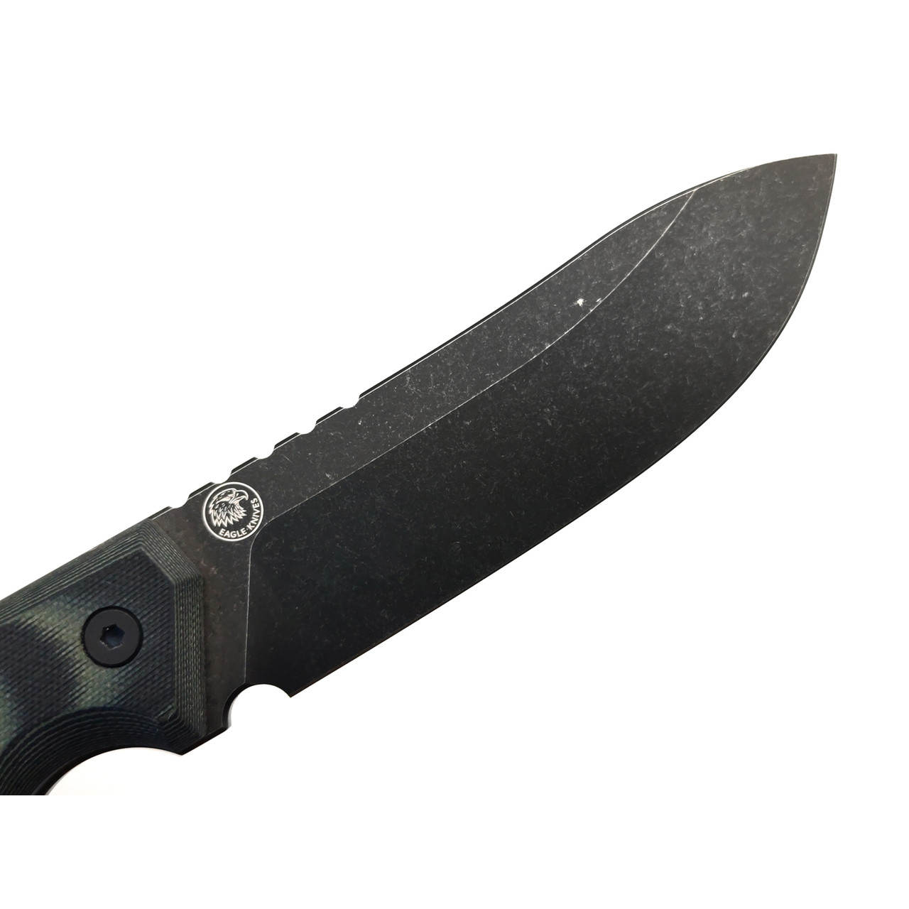 Eagle Knives нож Combat 2 сталь Aus-10Co блэквош, рукоять G10 чёрный с зелёным
