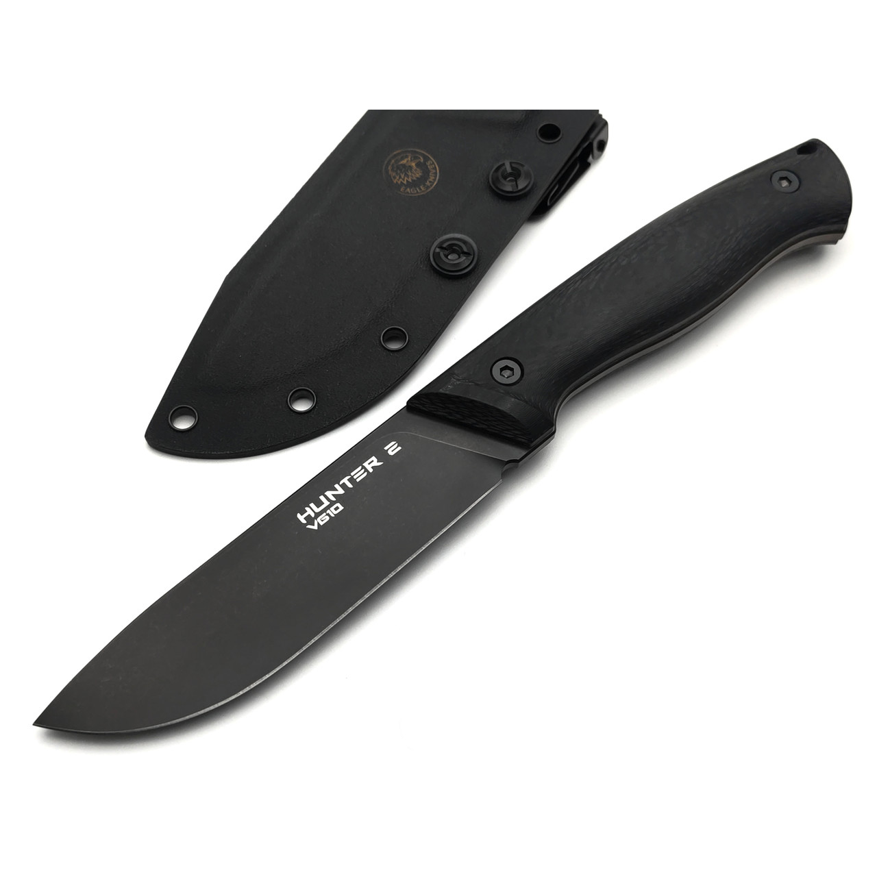 Eagle Knives нож Hunter 2 сталь VG-10 чёрная, рукоять G10 с карбоном
