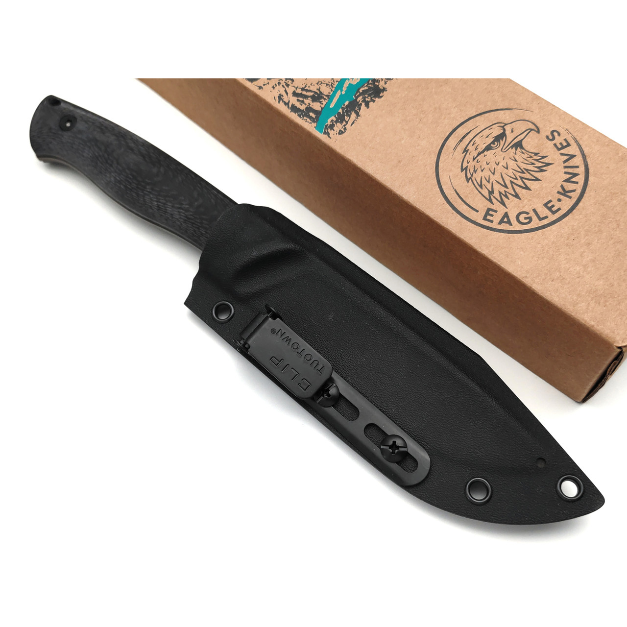 Eagle Knives нож Hunter 1 сталь VG-10 чёрная, рукоять G10 с карбоном