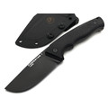 Eagle Knives нож Forester 1 сталь VG-10 чёрная, рукоять G10 с карбоном