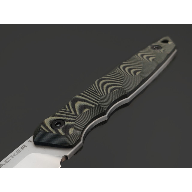 Eagle Knives нож Attacker 1 сталь D2 стоунвош, рукоять G10 чёрный с зелёным