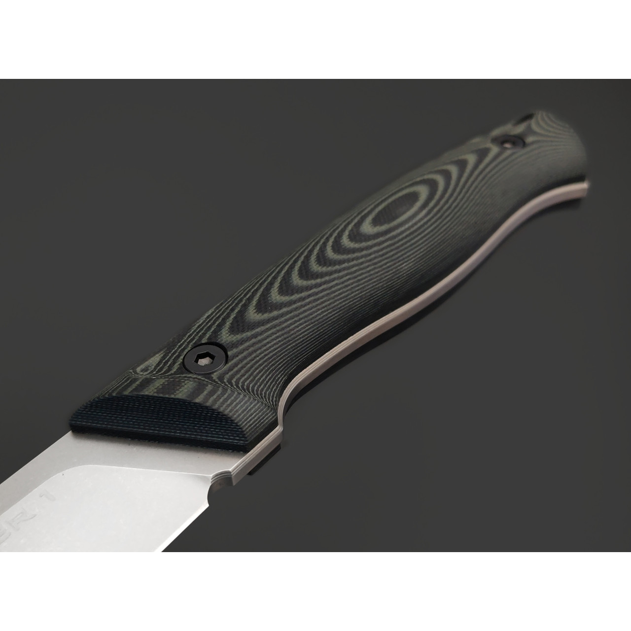 Eagle Knives нож Hunter 1 сталь D2 стоунвош, рукоять G10 чёрный с зелёным