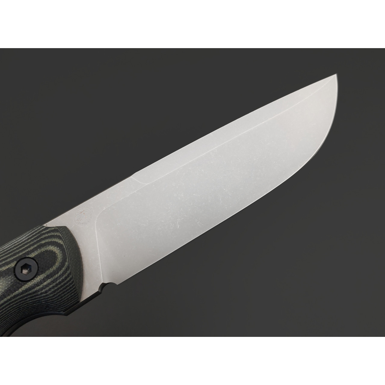 Eagle Knives нож Fisher 1 сталь D2 стоунвош, рукоять G10 чёрный с зелёным