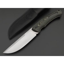 Eagle Knives нож Fisher 2 сталь D2 стоунвош, рукоять G10 чёрный с зелёным