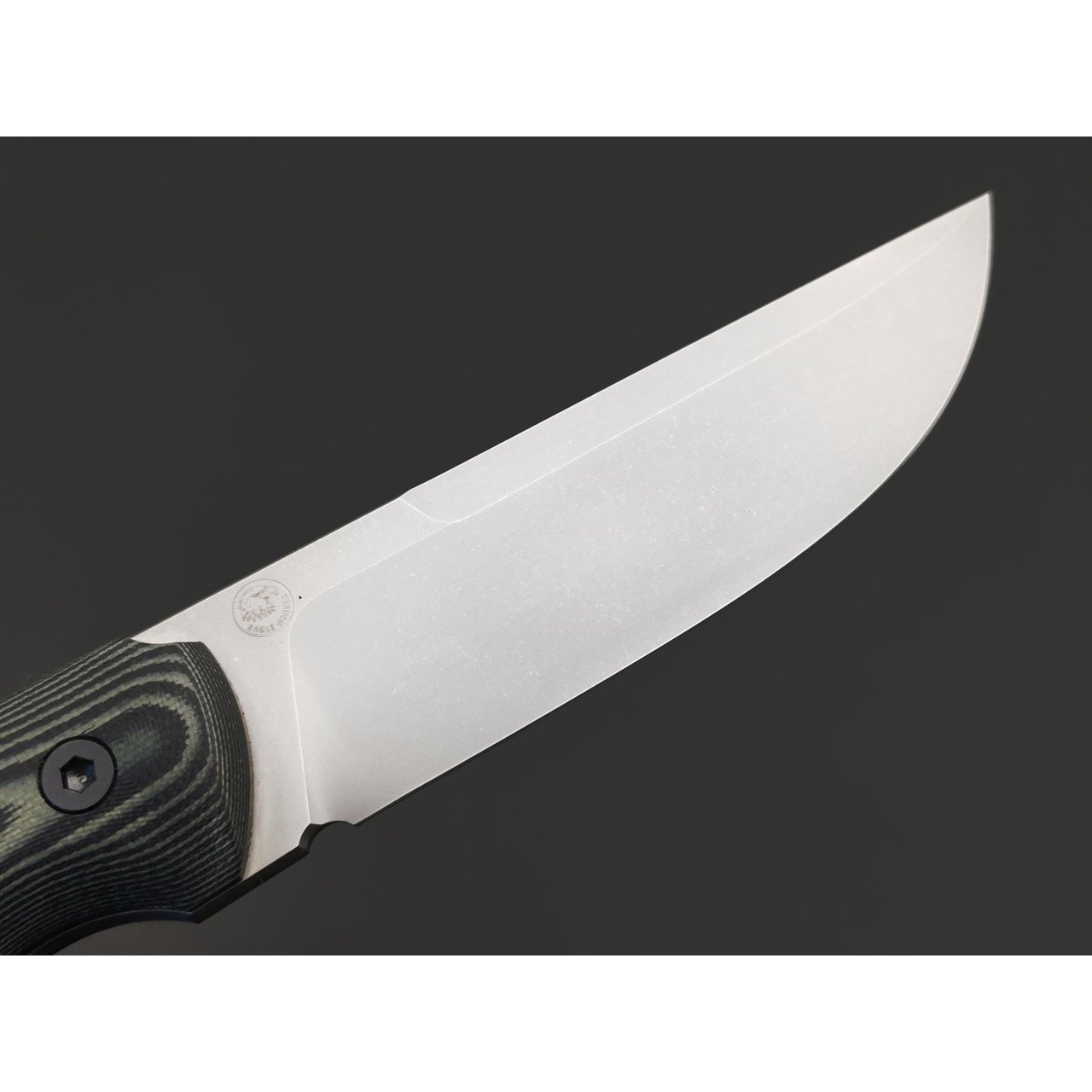 Eagle Knives нож Fisher 2 сталь D2 стоунвош, рукоять G10 чёрный с зелёным