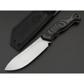 Eagle Knives нож Combat 2 сталь D2 стоунвош, рукоять G10 чёрный с зелёным Eagle Knives нож Combat 2 сталь D2 стоунвош, рукоять G10 чёрный с зелёным
