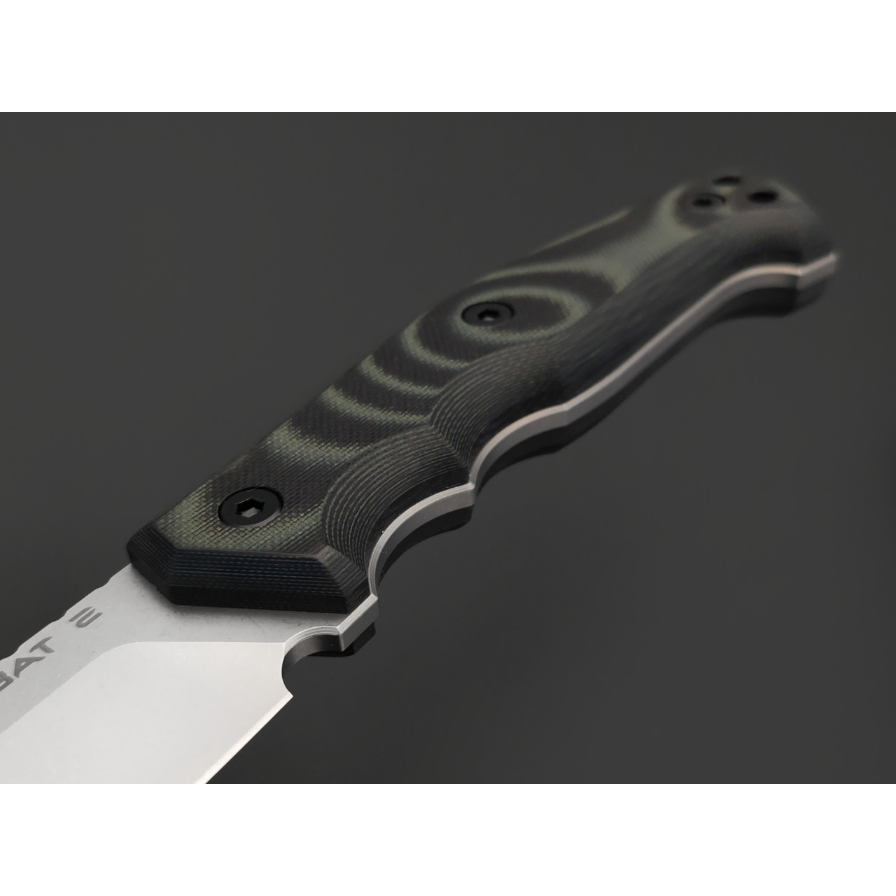 Eagle Knives нож Combat 2 сталь D2 стоунвош, рукоять G10 чёрный с зелёным