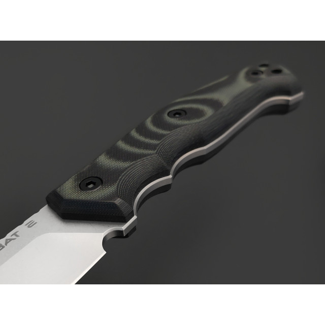 Eagle Knives нож Combat 2 сталь D2 стоунвош, рукоять G10 чёрный с зелёным