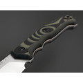 Eagle Knives нож Combat 1 сталь D2 стоунвош, рукоять G10 чёрный с зелёным