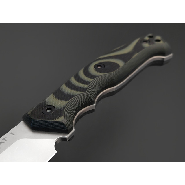 Eagle Knives нож Combat 1 сталь D2 стоунвош, рукоять G10 чёрный с зелёным