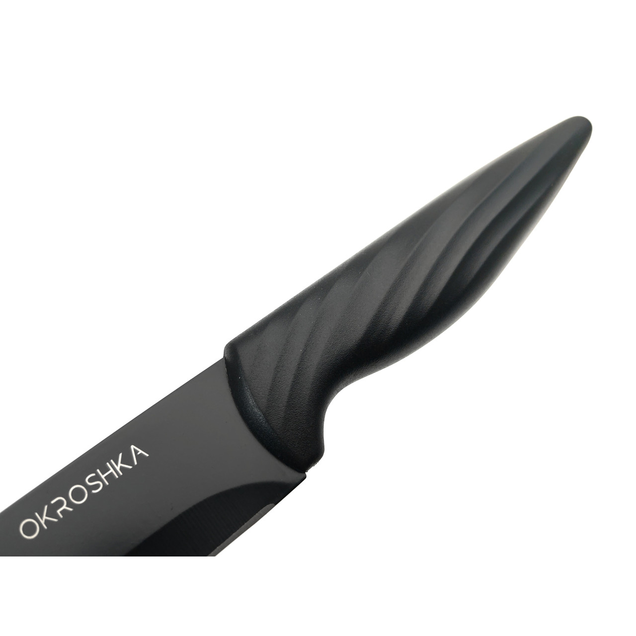 Okroshka филейный нож Crouton OK912P-B-FL сталь 5Cr15MoV, чёрное покрытие, рукоять Полимер