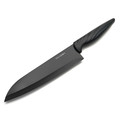 Okroshka нож сантоку Crouton OK912P-B-SN сталь 5Cr15MoV, чёрное покрытие, рукоять Полимер