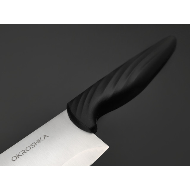 Okroshka поварской нож Crouton OK912P-W-CH сталь 5Cr15MoV, рукоять Полимер
