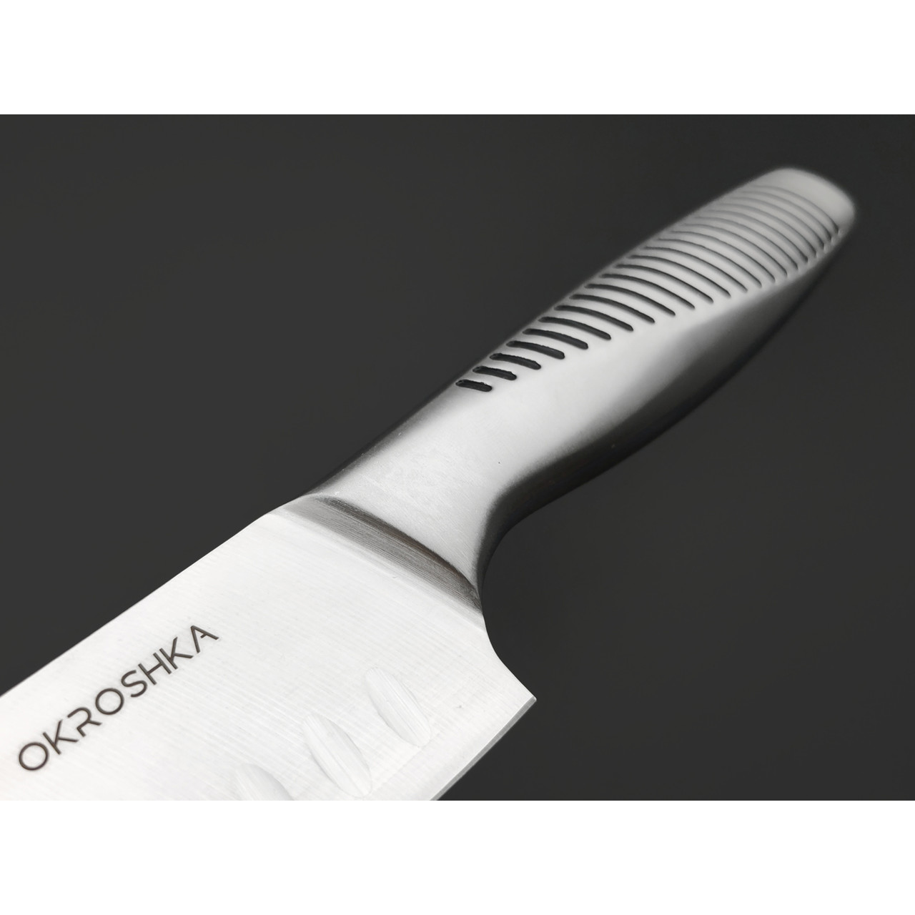 Okroshka сантоку нож Wasabi OK212S-SN сталь 5Cr15MoV, рукоять Сталь 430