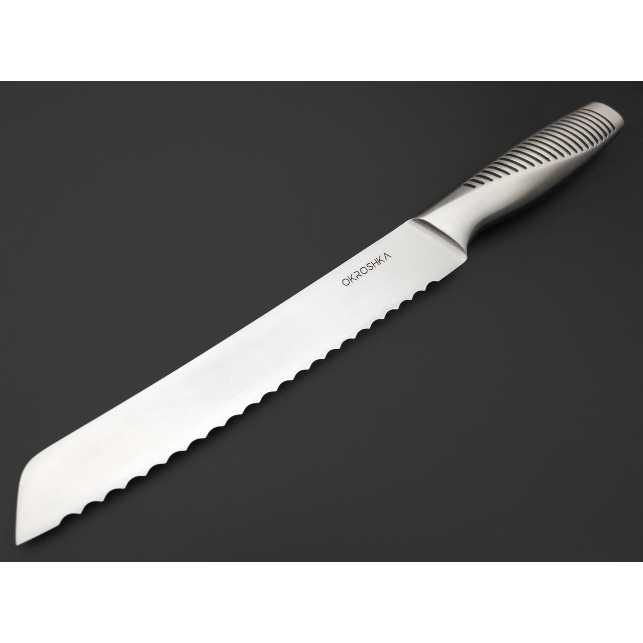 Okroshka хлебный нож Wasabi OK212S-BR сталь 5Cr15MoV, рукоять Сталь 430
