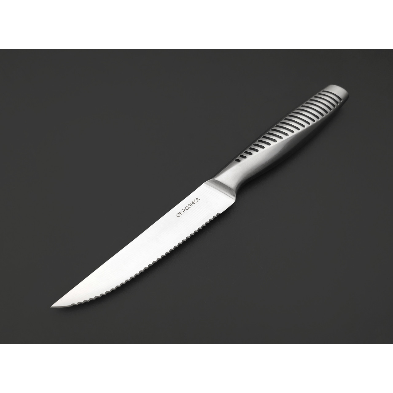 Okroshka нож для стейка Wasabi OK212S-ST сталь 5Cr15MoV, рукоять Сталь 430