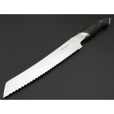 Okroshka хлебный нож Truffle OK120PW-BR сталь 9Cr18MoV, рукоять Паккавуд