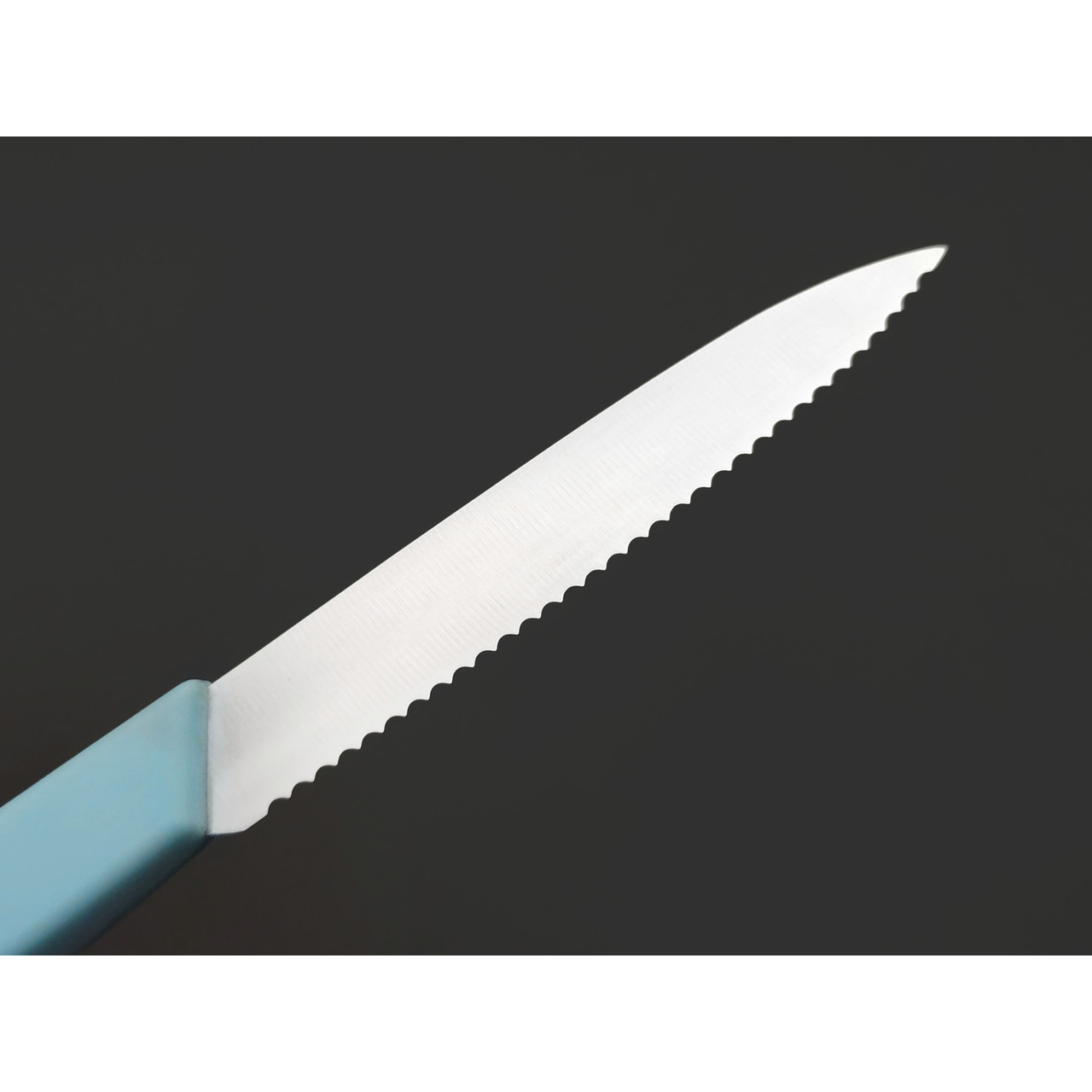 Okroshka нож для фруктов и овощей Salad OK225P-BL-FRS сталь 5Cr15MoV, рукоять Полимер голубой