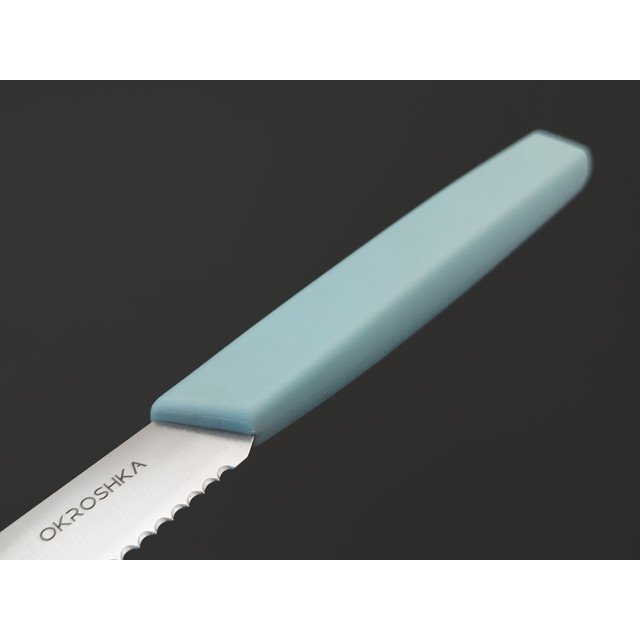 Okroshka нож для фруктов и овощей Salad OK225P-BL-FRS сталь 5Cr15MoV, рукоять Полимер голубой