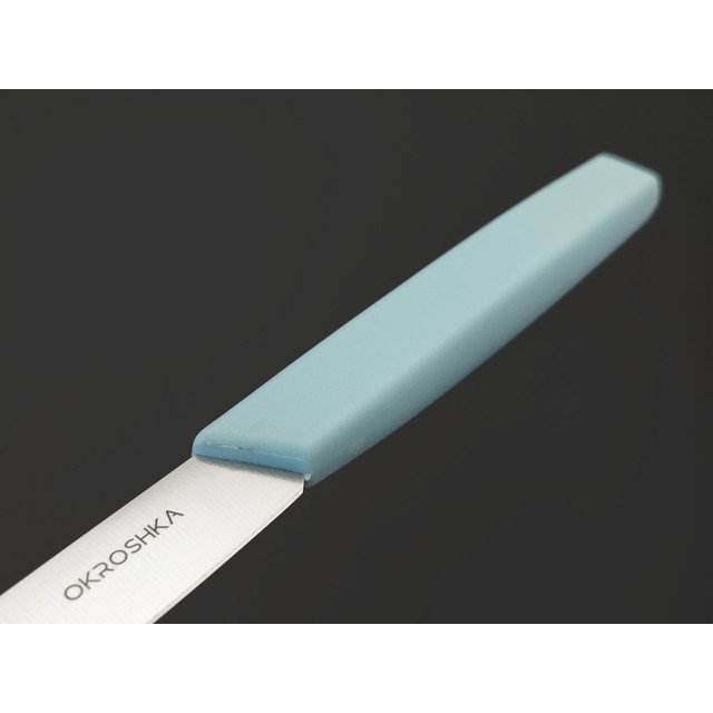 Okroshka нож для фруктов и овощей Salad OK225P-BL-FR сталь 5Cr15MoV, рукоять Полимер голубой