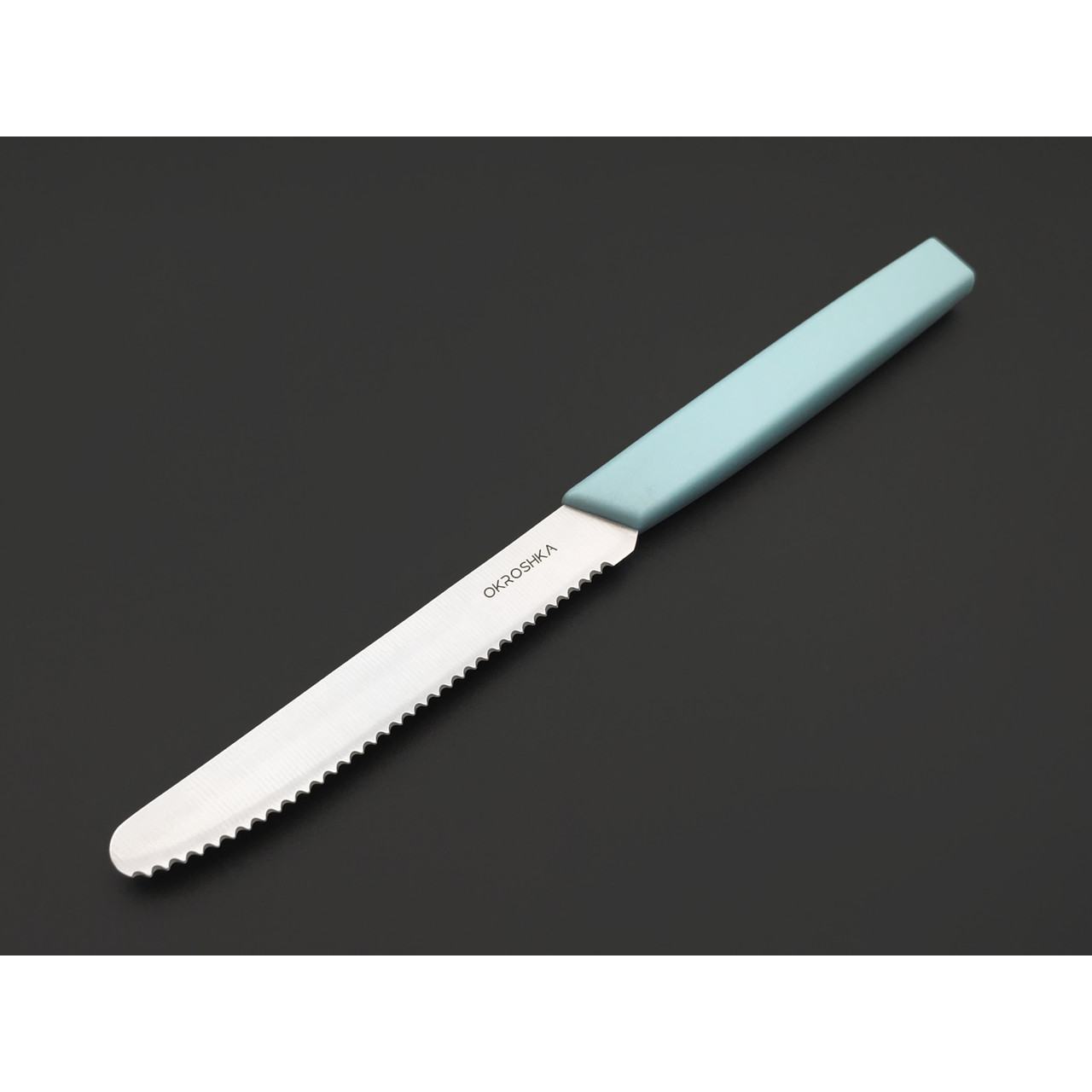 Okroshka нож столовый Salad OK225P-BL-CTS сталь 5Cr15MoV, рукоять Полимер голубой