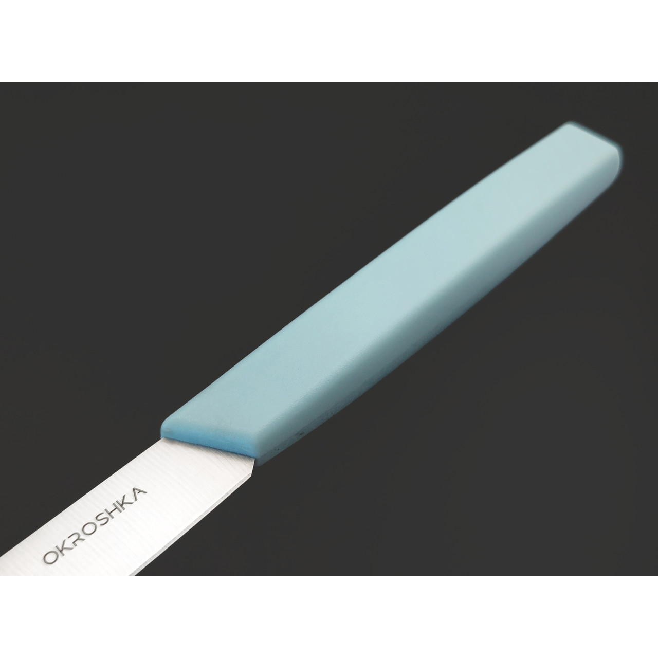 Okroshka нож столовый Salad OK225P-BL-CT сталь 5Cr15MoV, рукоять Полимер голубой