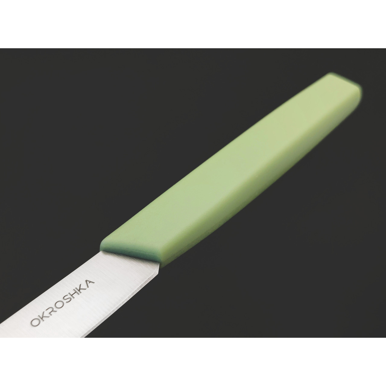 Okroshka нож столовый Salad OK225P-GN-CT сталь 5Cr15MoV, рукоять Полимер зелёный