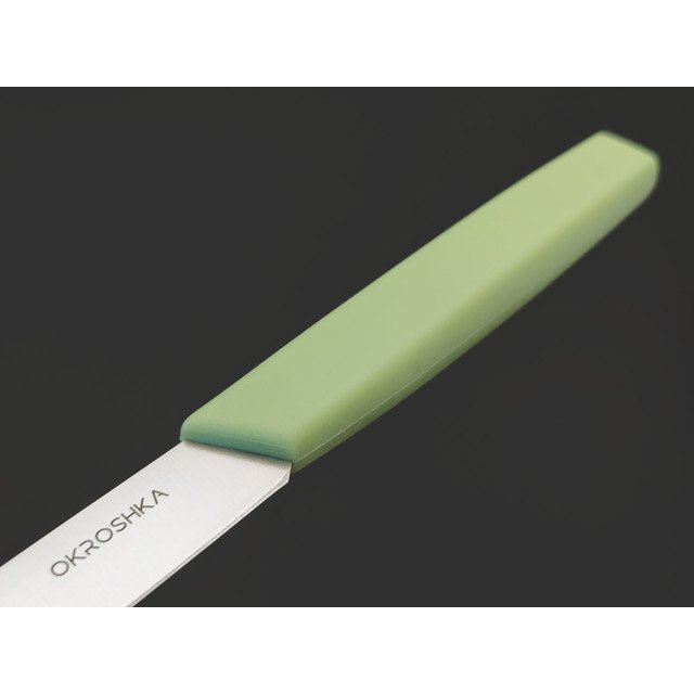 Okroshka нож для фруктов и овощей Salad OK225P-GN-FR сталь 5Cr15MoV, рукоять Полимер зелёный