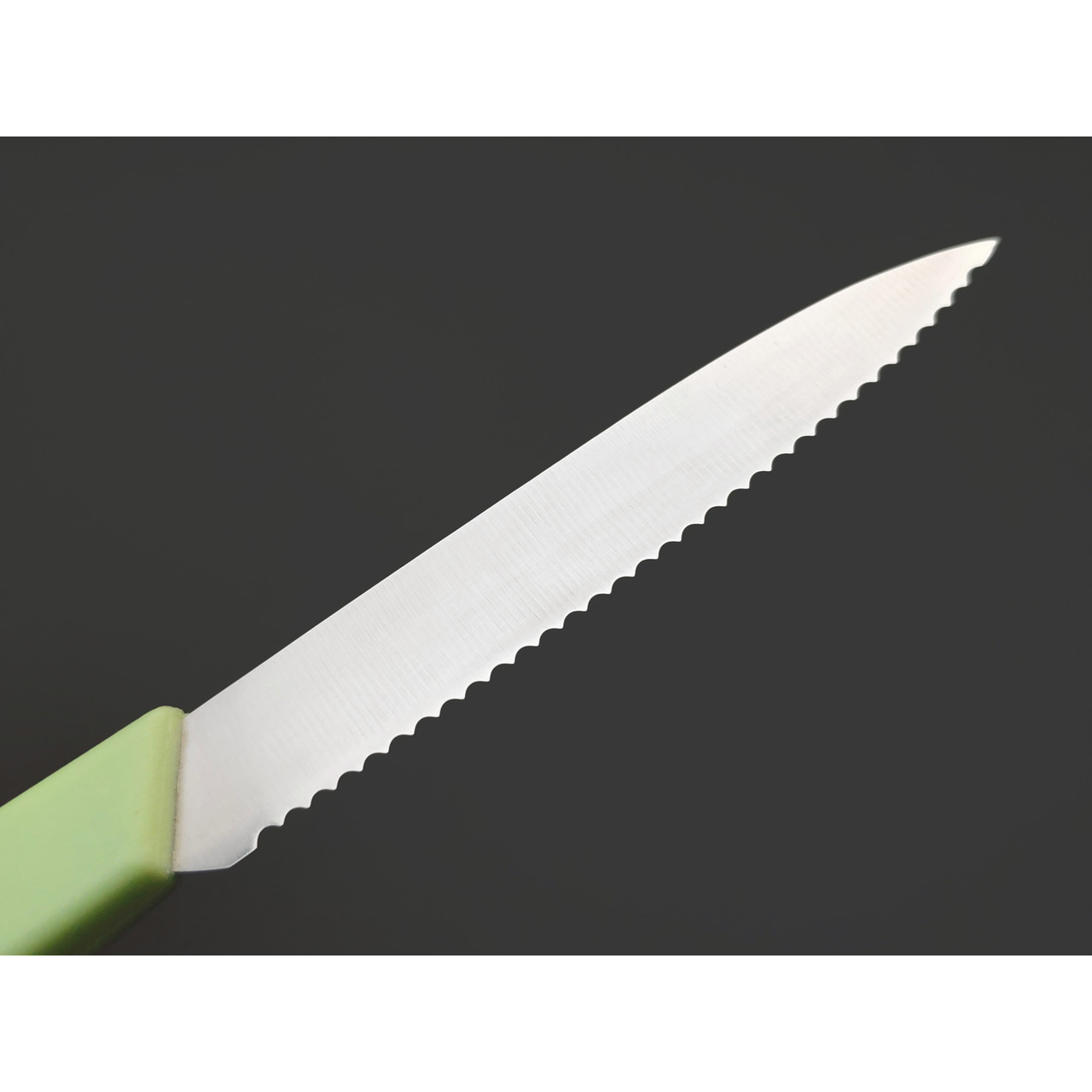 Okroshka нож для фруктов и овощей Salad OK225P-GN-FRS сталь 5Cr15MoV, рукоять Полимер зелёный