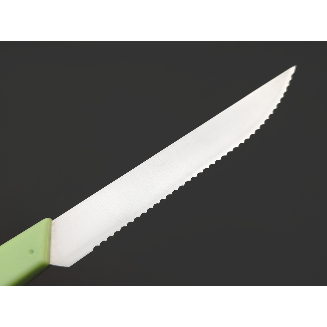 Okroshka нож для стейка Salad OK225P-GN-STS сталь 5Cr15MoV, рукоять Полимер зелёный