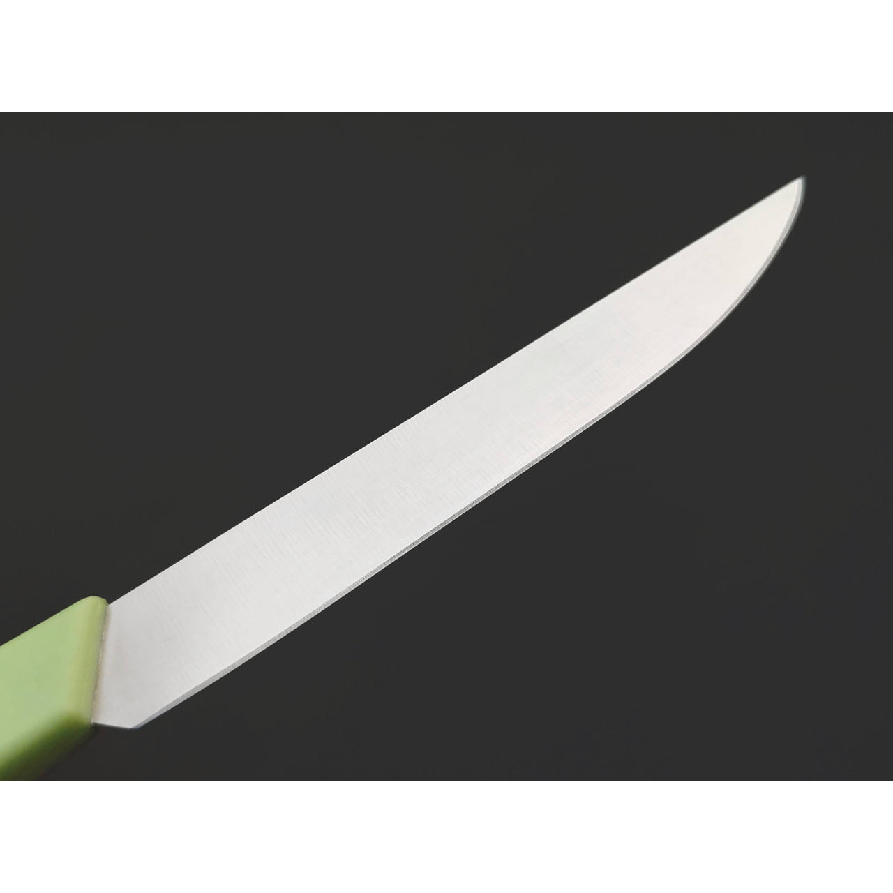 Okroshka нож для стейка Salad OK225P-GN-ST сталь 5Cr15MoV, рукоять Полимер зелёный