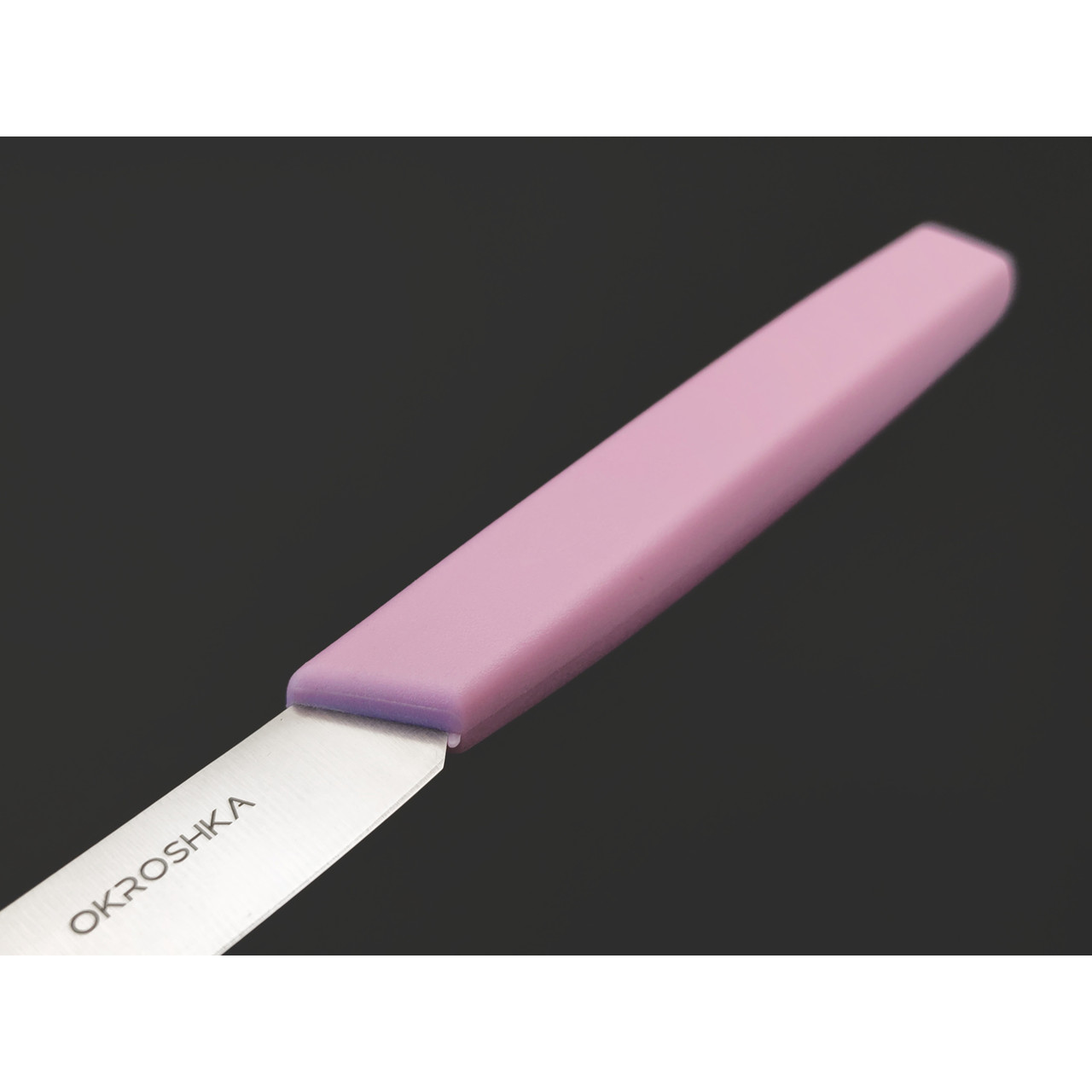 Okroshka нож для фруктов и овощей Salad OK225P-PN-FR сталь 5Cr15MoV, рукоять Полимер розовый
