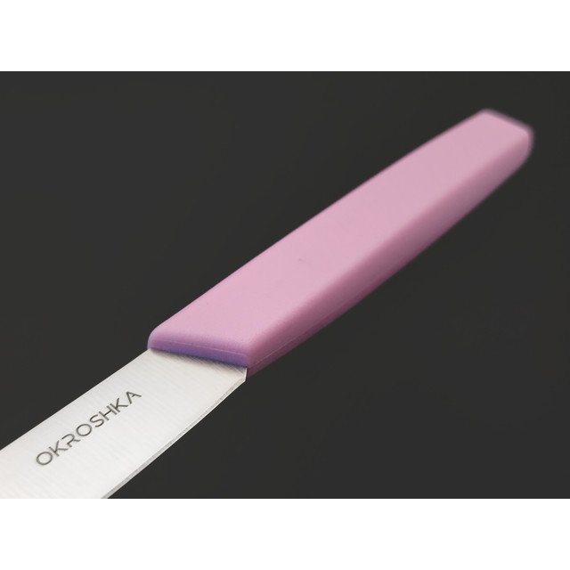 Okroshka нож столовый Salad OK225P-PN-CT сталь 5Cr15MoV, рукоять Полимер розовый
