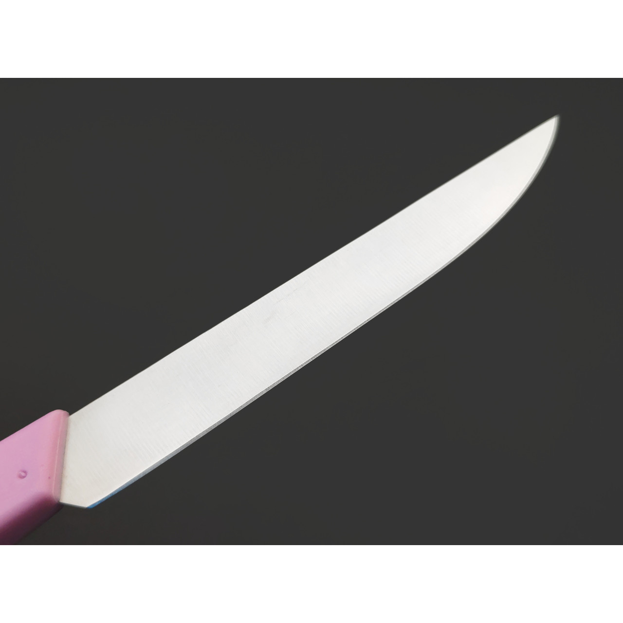 Okroshka нож для стейка Salad OK225P-PN-ST сталь 5Cr15MoV, рукоять Полимер розовый