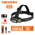 NICRON cветодиодный двухлучевой налобный фонарь H28 Camo 1600LM IP65 NICRON cветодиодный двухлучевой налобный фонарь H28 Camo 1600LM IP65
