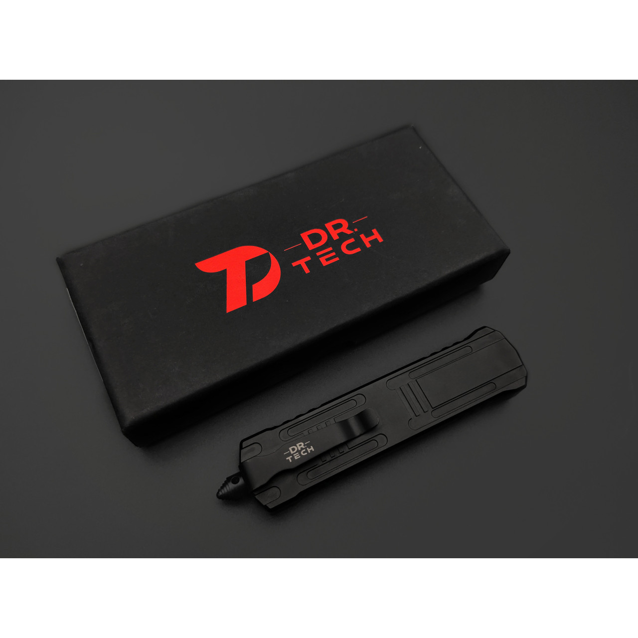Dr.Tech фронтальный нож Blitz D3201BB сталь D2, рукоять Алюминий чёрный